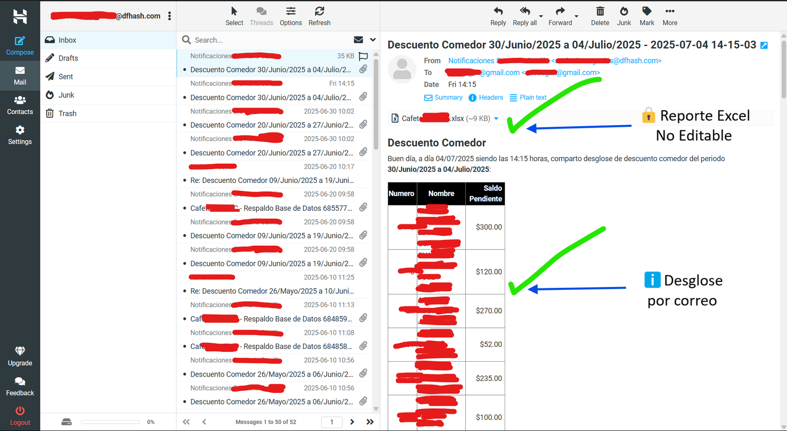 Informe de Cuentas por Clientes